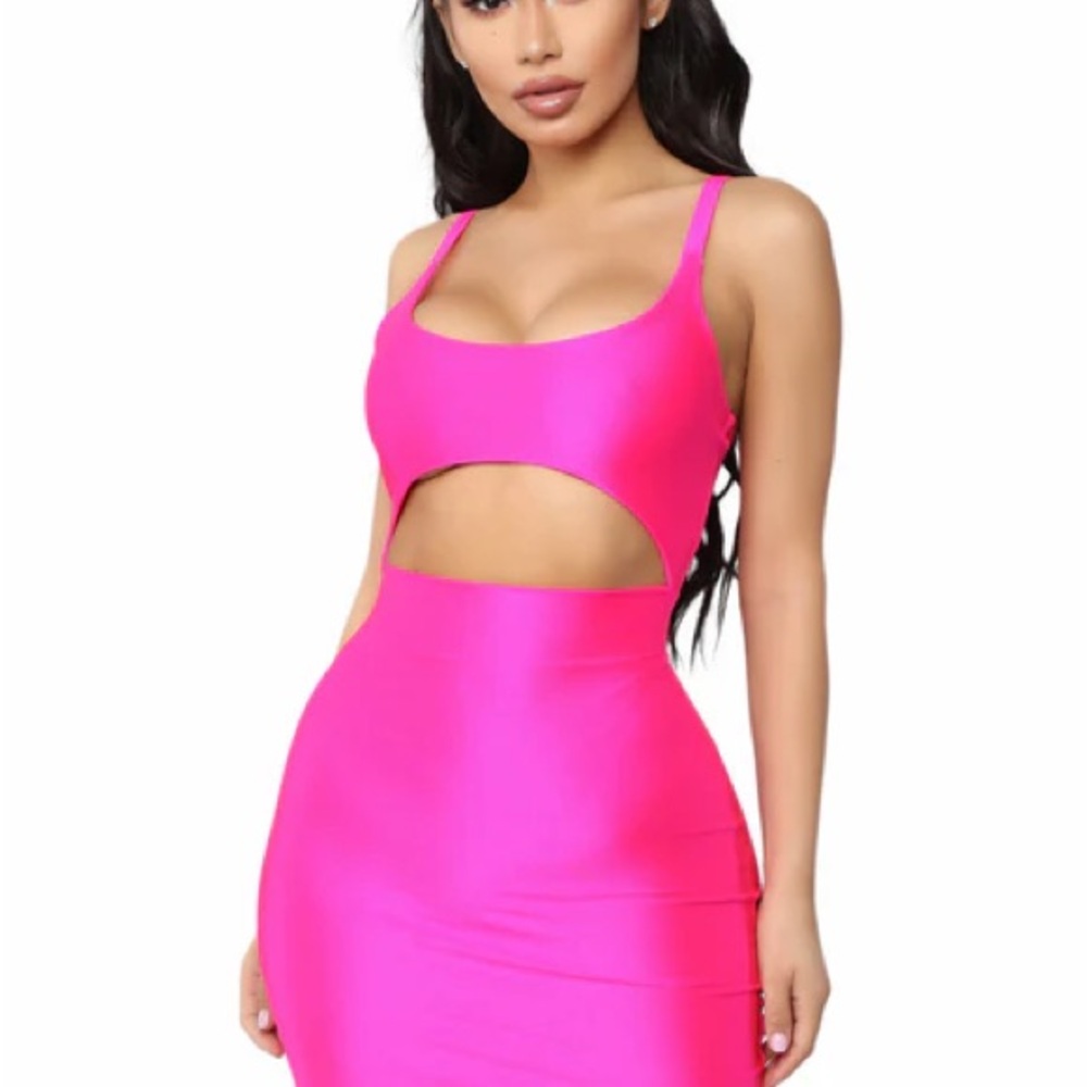 Fashion Nova Hot Pink Mini Dress
